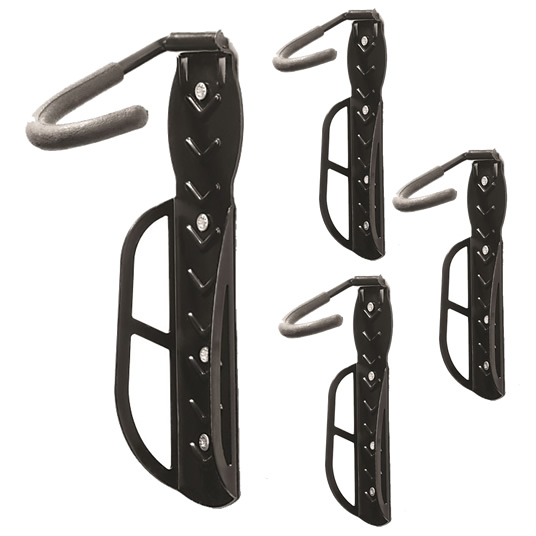 4 x HEAVY DUTY HANGING WALL HOOKS TO HANG BIKE/CYCLE/BICYCLE IN GARAGE